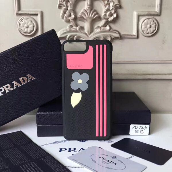 PRADA 2017新作 プラダコピー ケースフラワーモチーフ♪Phone7ケース